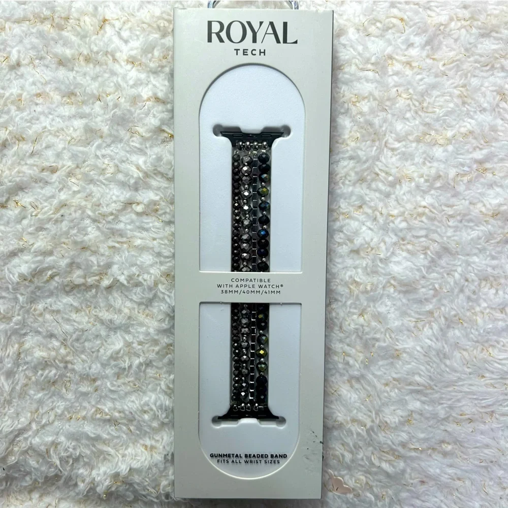 Royal Tech Beaded Band fits all wrist size compatible with Apple Watch 38/40/41M